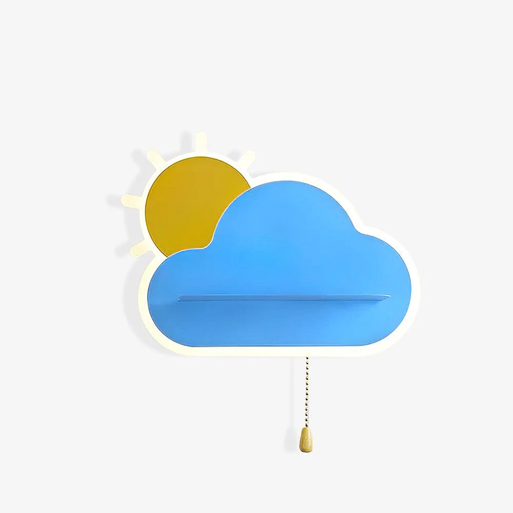 Настенный светильник Dreamier Cloud - ∅27см x 15см, розовый, теплый свет