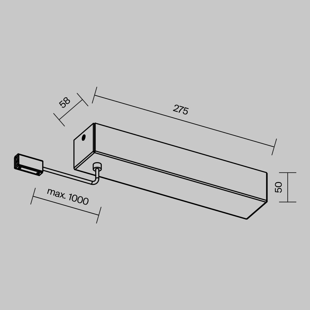 Комплектующие для трековой системы Maytoni Accessories for tracks Flexity TRA200BB-11B