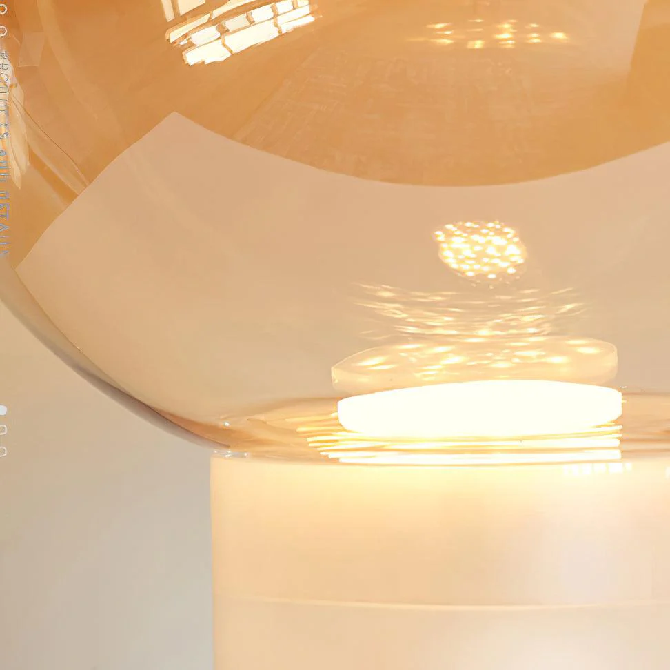 Aella Table Lamp - ∅ 14.9″ x H 14.5″ / Dia 38cm x H 37cm / Cognac / UK plug