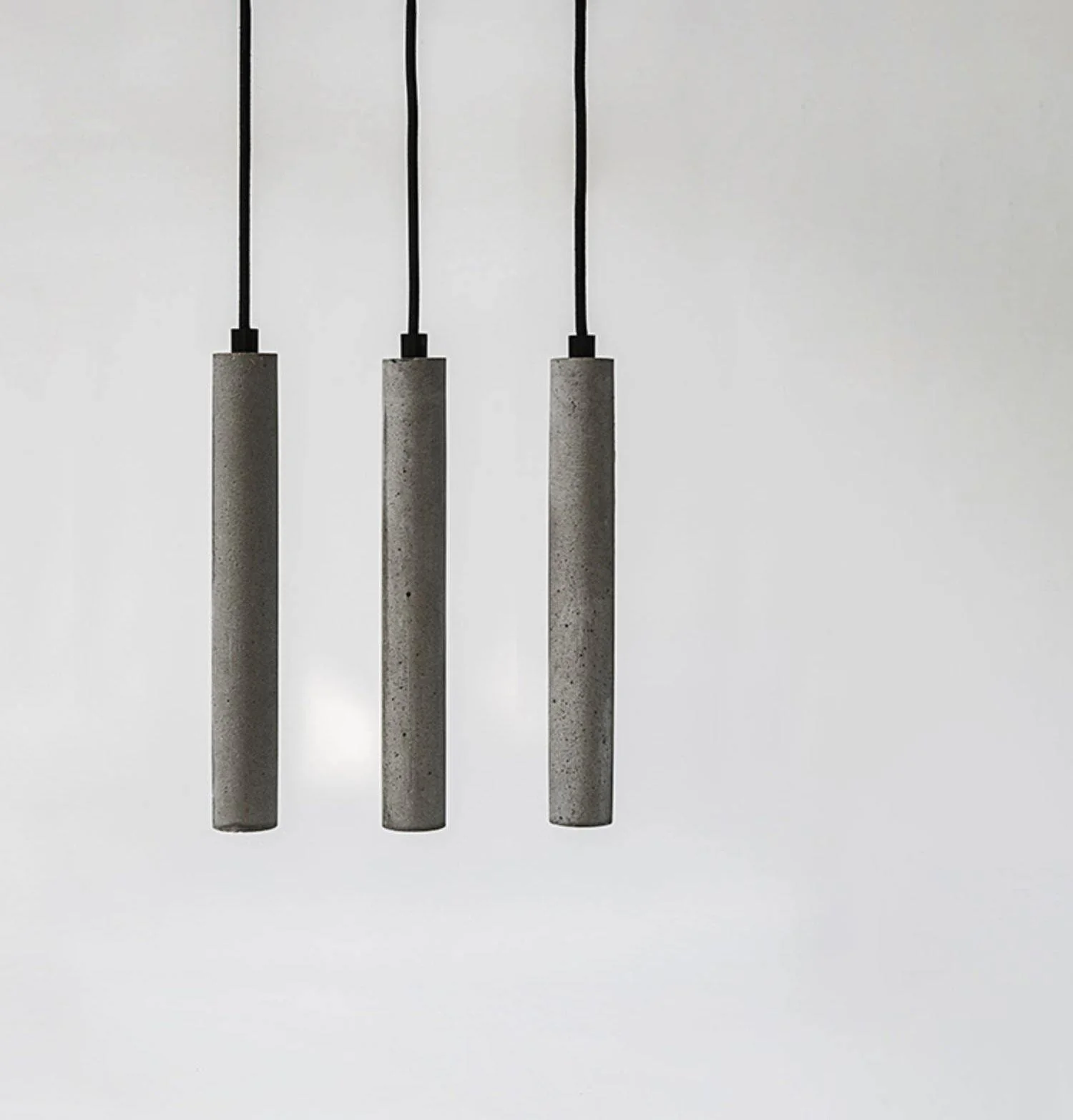Подвесной светильник Bang Concrete - 8 подвесов ∅30см x 200см, серый бетон
