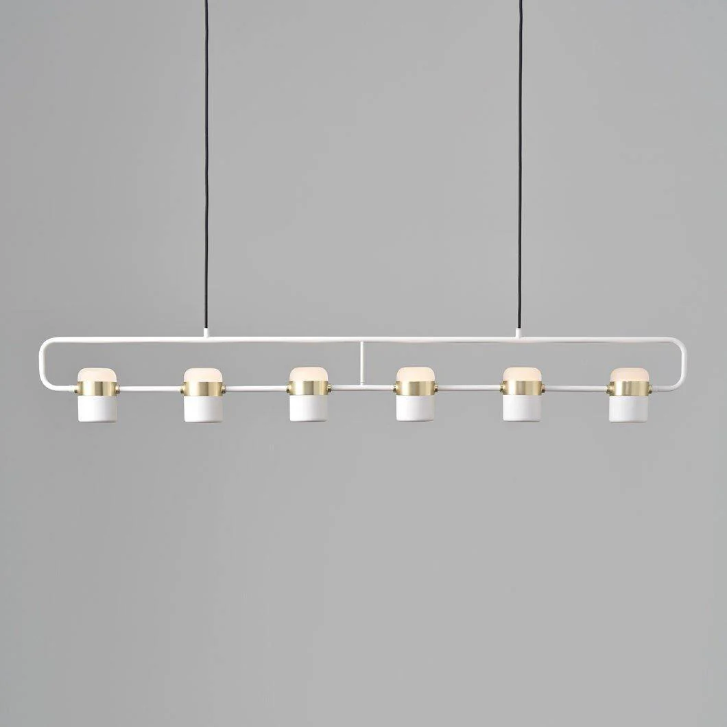 Подвесной светильник Adjustable Glass - горизонтальный: 18см x 11см, золотой, белый, холодный свет