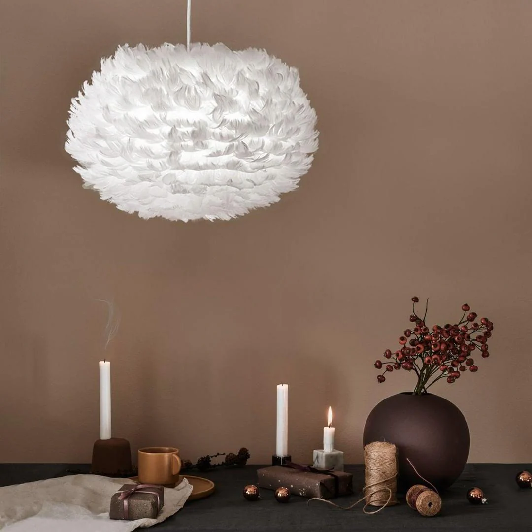 Подвесной светильник Goose Feathers - ∅60см x 35см, белый