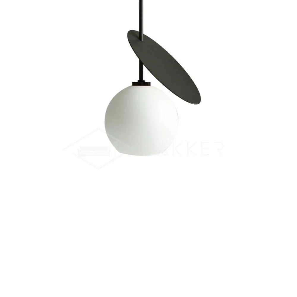 Подвесной светильник Cherry - ∅25см x 50см, черный, красный