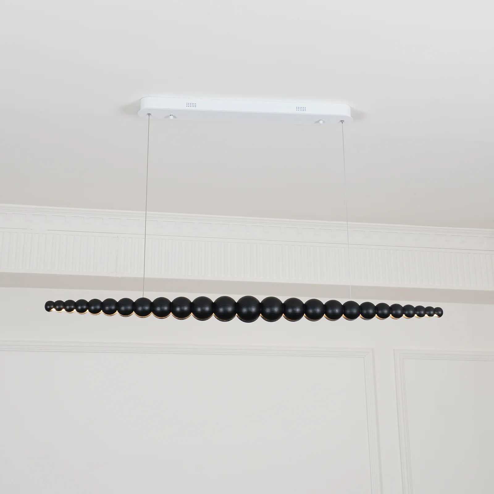 Подвесной светильник Woodline Orb - 140см x 8см, дерево, теплый свет