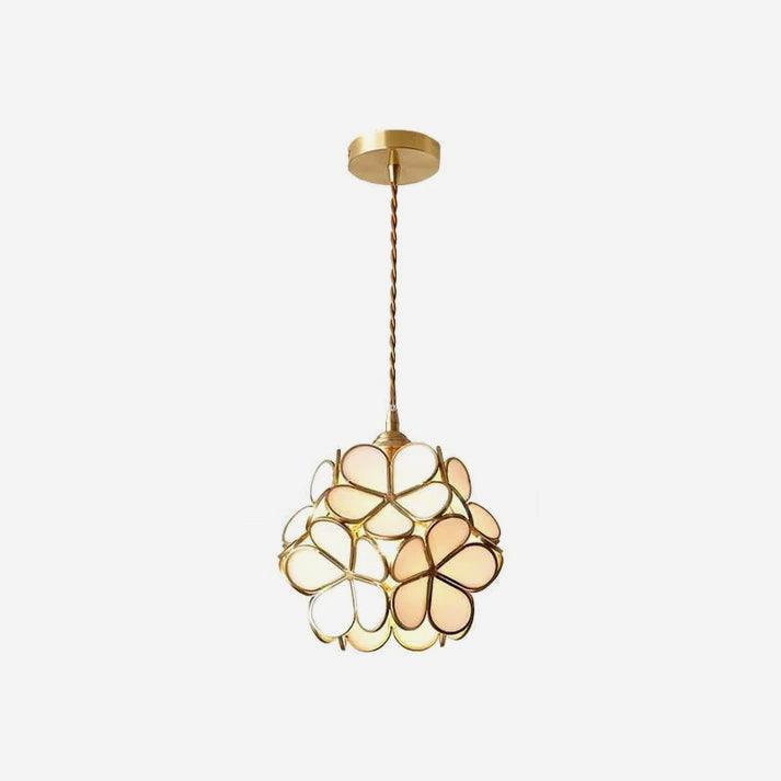 Подвесной светильник Glass Petal - ∅20см x 20см, розовый