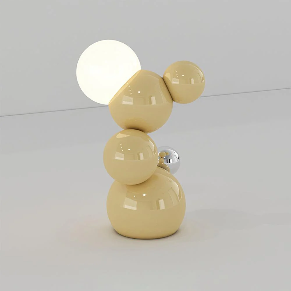 Regina Table Lamp - L 21.5cm x W 20cm x H 37cm / L 8.5″ x W 7.9″ x H 14.6″ / White / AU plug