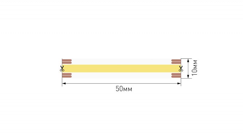 Лента светодиодная SWG PRO COB, 640 LED/м, 15 Вт/м, 24В, IP20, Цвет: CCT 027999