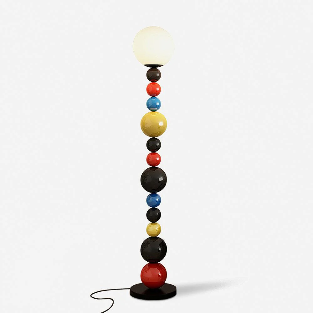 Colorful Round Ball Floor Lamp - ∅ 9.8″ x H 63″ / Dia 25cm x H 160cm / Green / AU plug