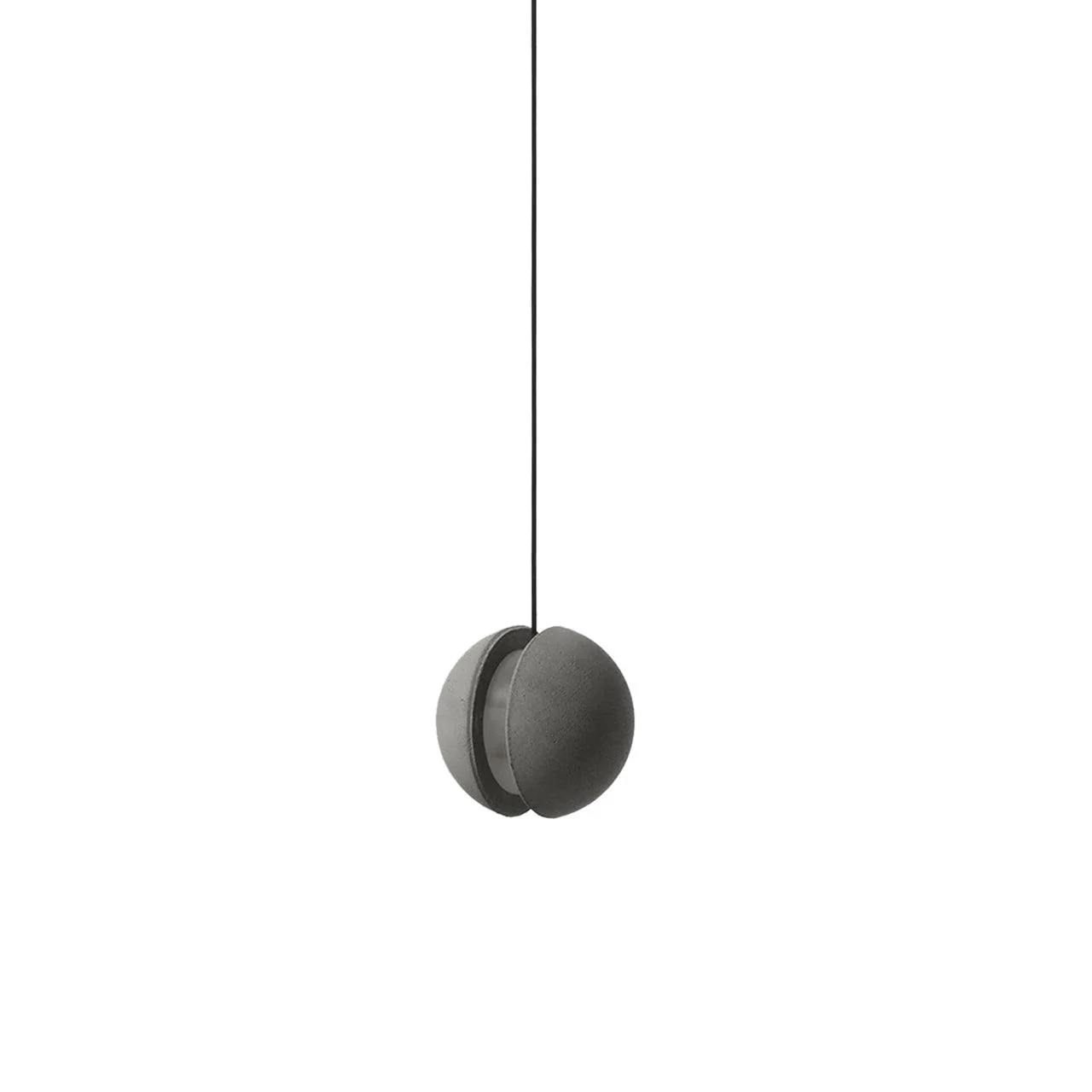 Подвесной светильник Moon Concrete - 2 плафона ∅24см x 150см, серый