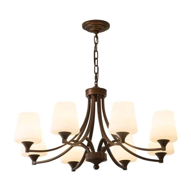 Люстра Ardena Classic - 3 источника света ∅60см x 40см, темно-коричневый, белый