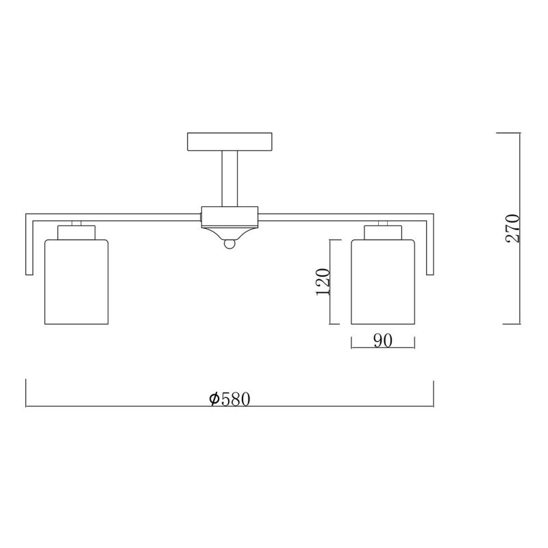 Светильник на штанге Escada  E27*60W 1142/5P Silver