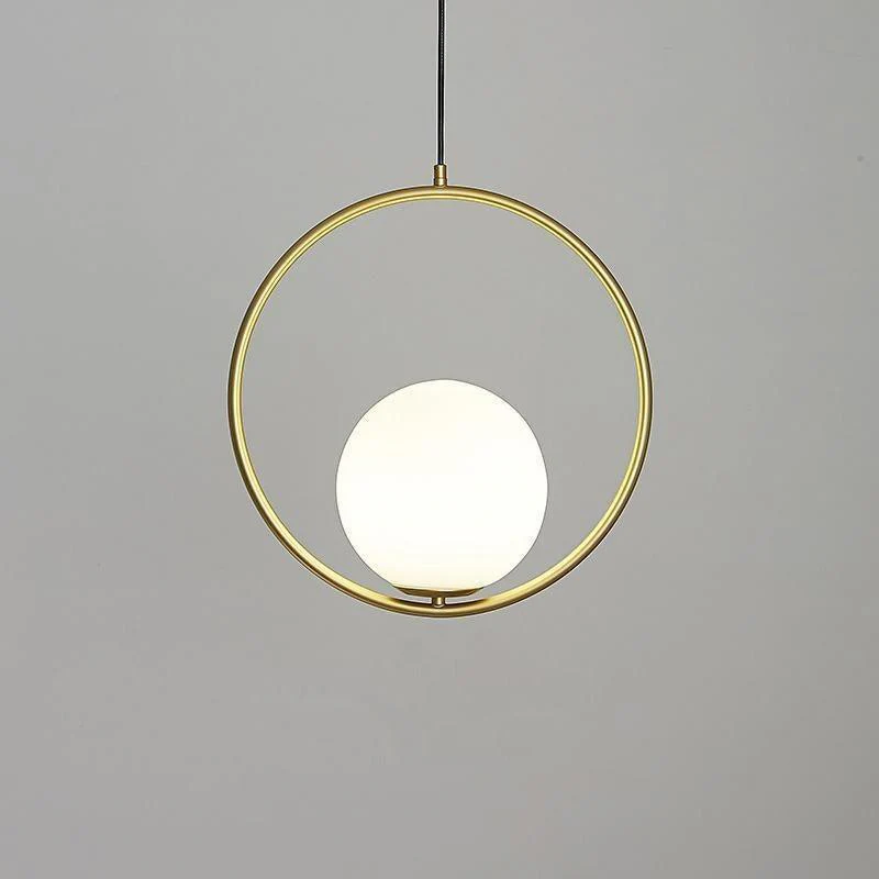 Подвесной светильник Mila Brass - ∅35см, серебряный