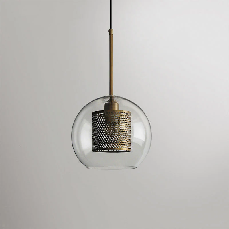 Подвесной светильник Chiswick Glass - груша, ∅25см x 28см, черный, стекло
