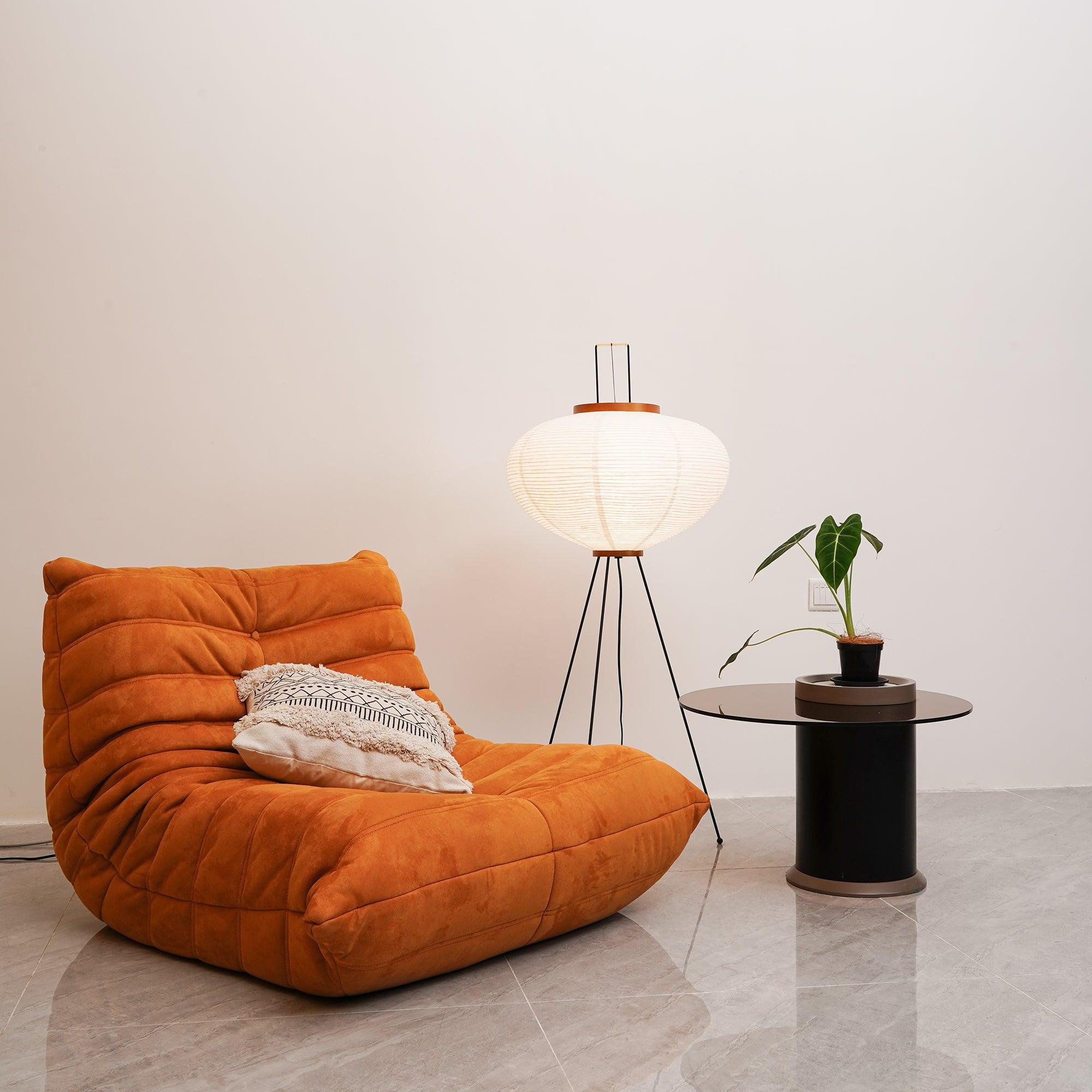 Торшер Akari 10A - ∅50см x 120см, белый