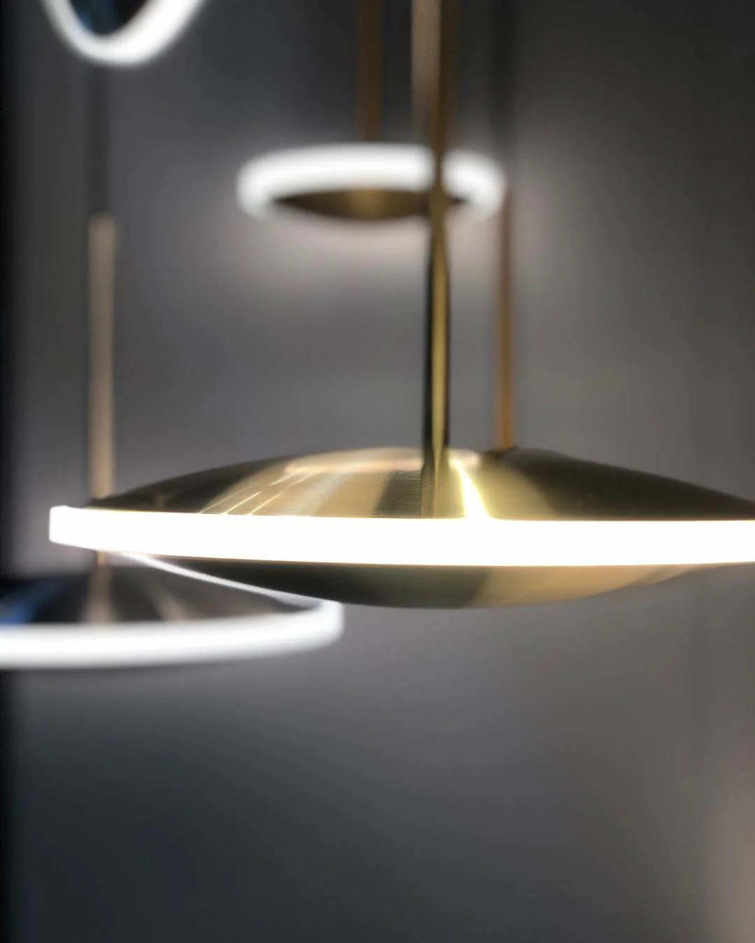 Подвесной светильник Chrona Dish - ∅30см x 20см, медь, горизонтальный