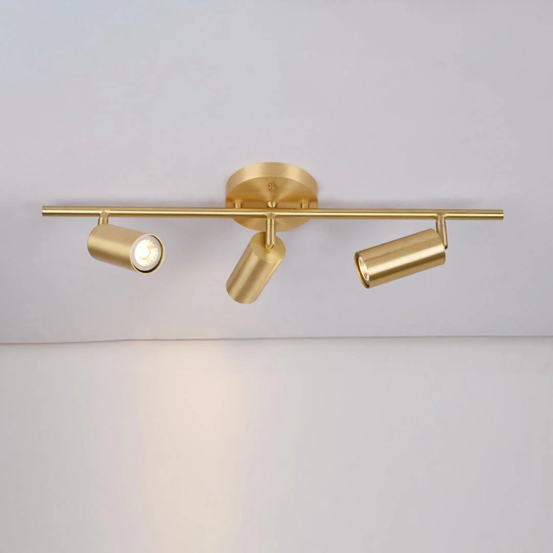 Потолочный светильник Cylinder Brass Series - 4 источника света ∅85см х 17см, латунь