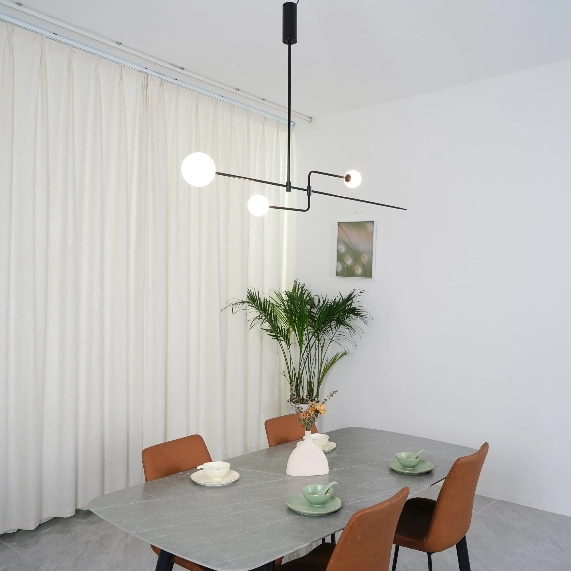 Люстра Mobile Chandelier - 3 подвеса, черный