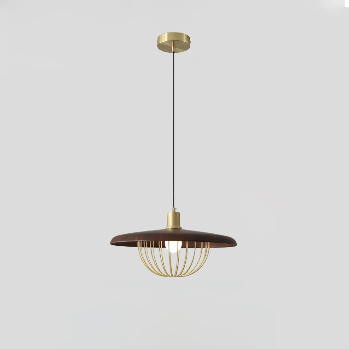 Подвесной светильник Kasa - ∅35см x 20см, медь