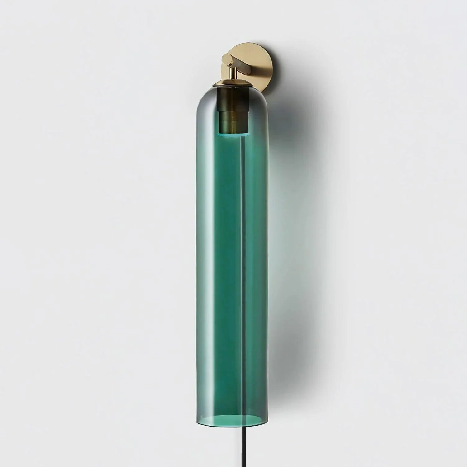 Настенный светильник Art Glass Plug-In - черный, небесно-голубой