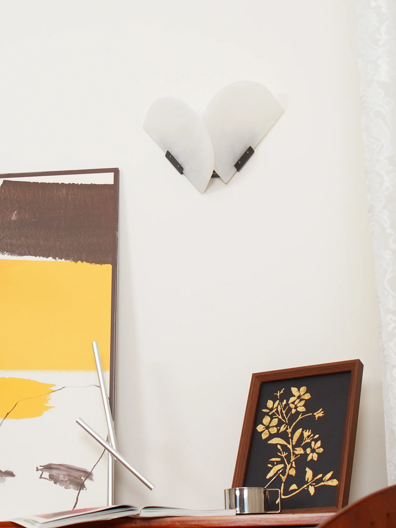 Fly Gaby Wall Lamp - Set of 2 / White & Black