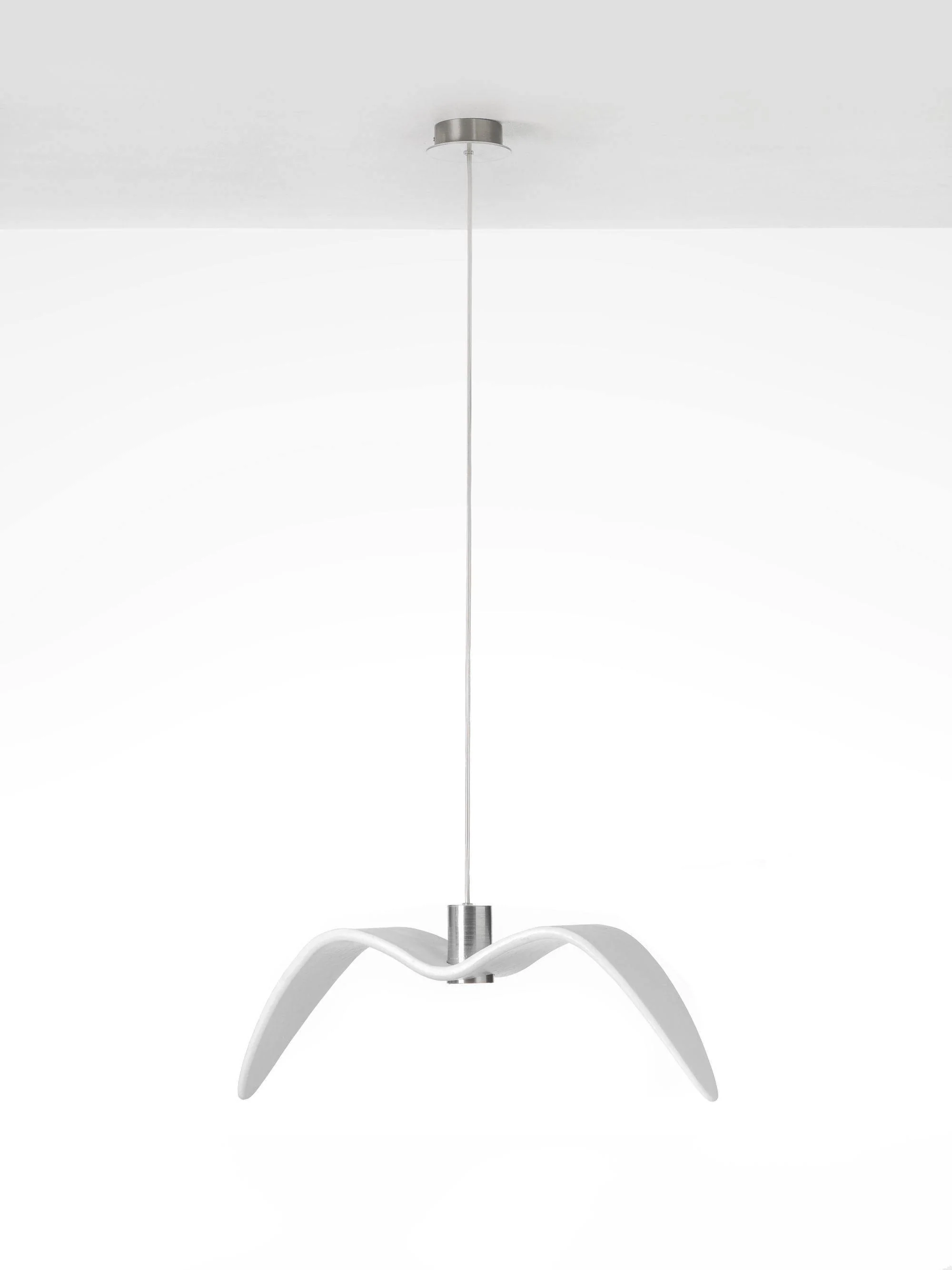 Подвесной светильник Aviara LED - ∅38см x 8см, черный, смола, нейтральный свет