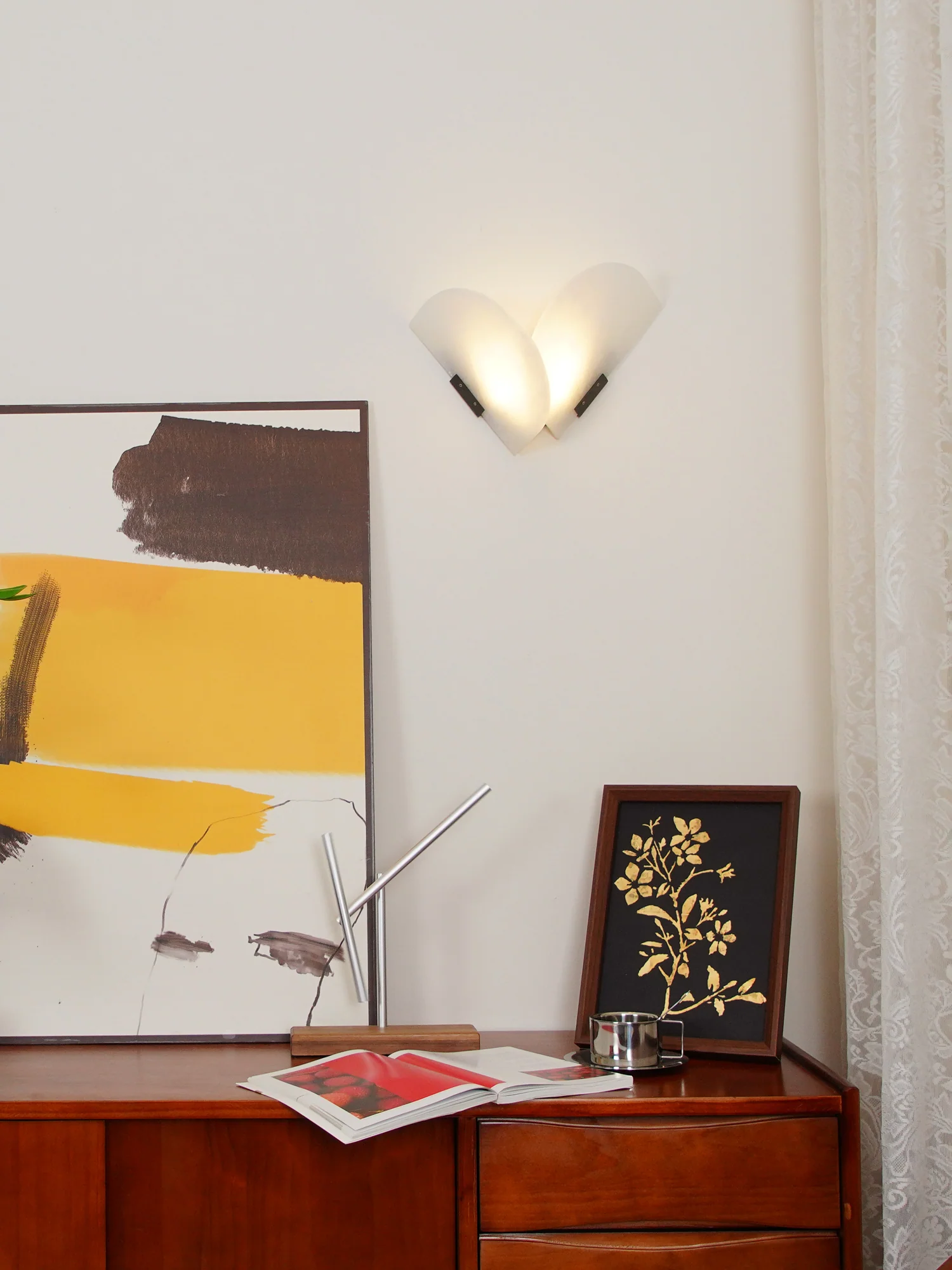 Fly Gaby Wall Lamp - Set of 2 / White & Black