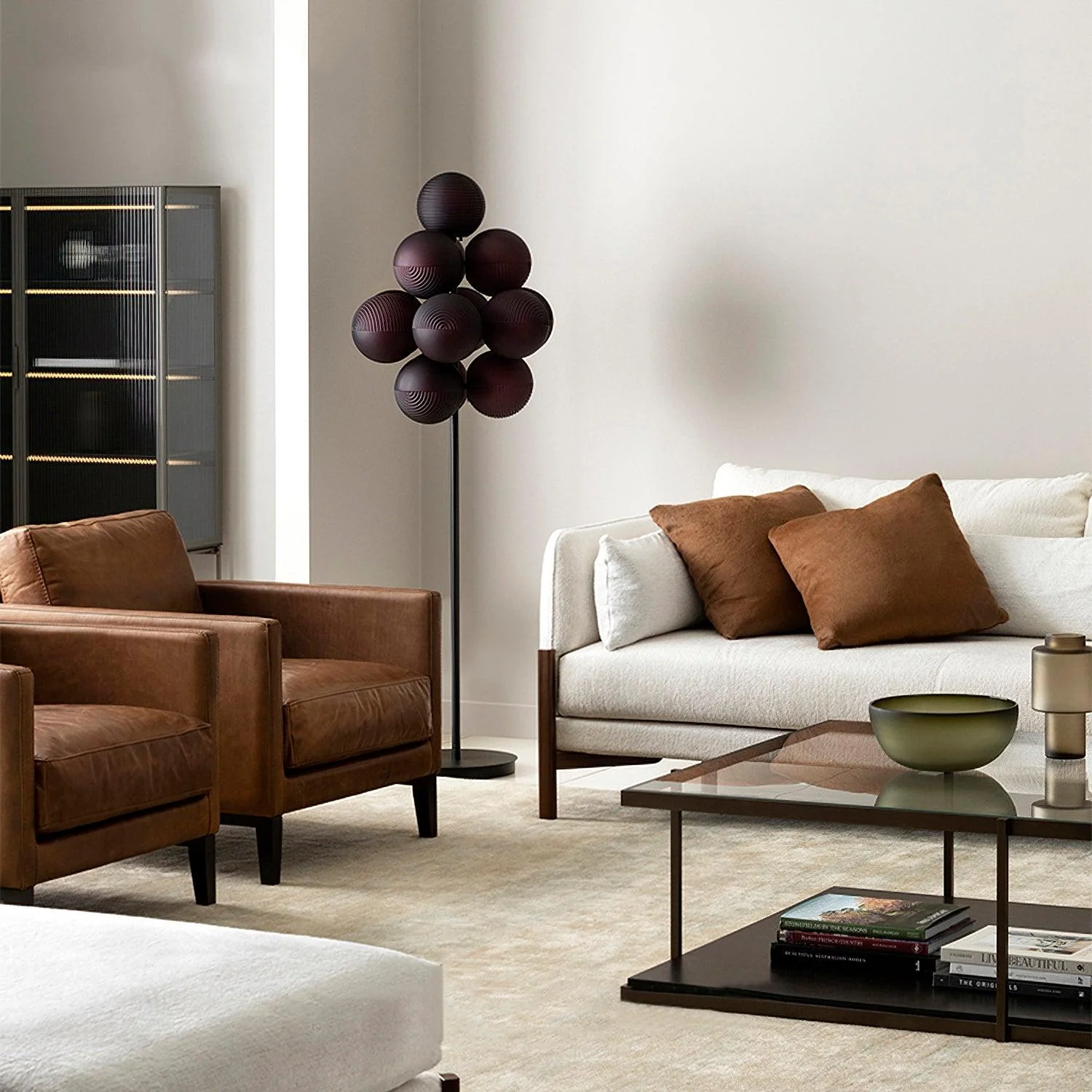 Grape Floor Lamp - ∅ 24″ x H 62.3″ / Frosted white / AU plug