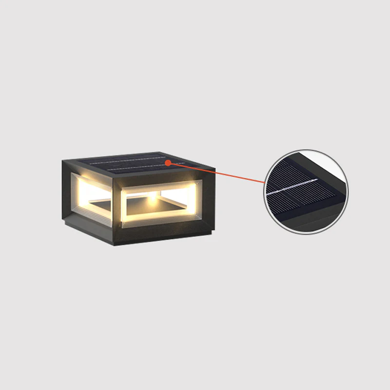 Уличный светильник Light Cube - модель A, проводная версия, 25см x 25см x 14см, теплый свет