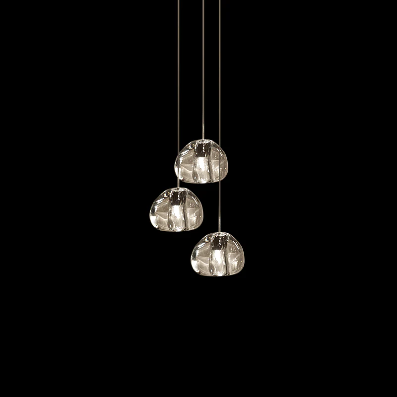Подвесной светильник Cherry Crystal - 7 подвесов ∅35см x 150см, прозрачный