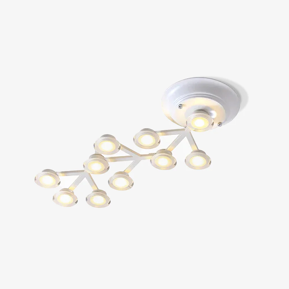 Потолочный светильник LED Net - 37 источников света 145см x 73см, черный, холодный свет