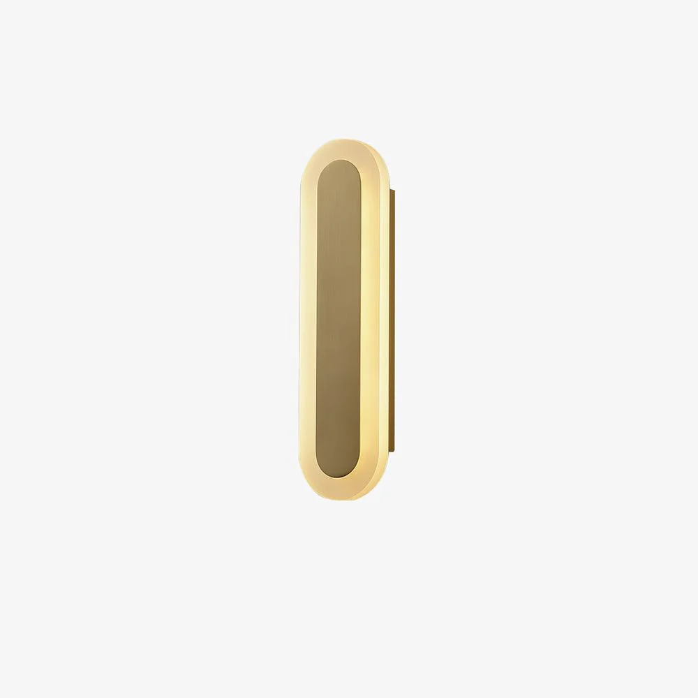 Daba Wall Lamp - W 6.3″ x H 17.7″ / W 16cm x H 45cm Set of 2 / Gold / Warm Light