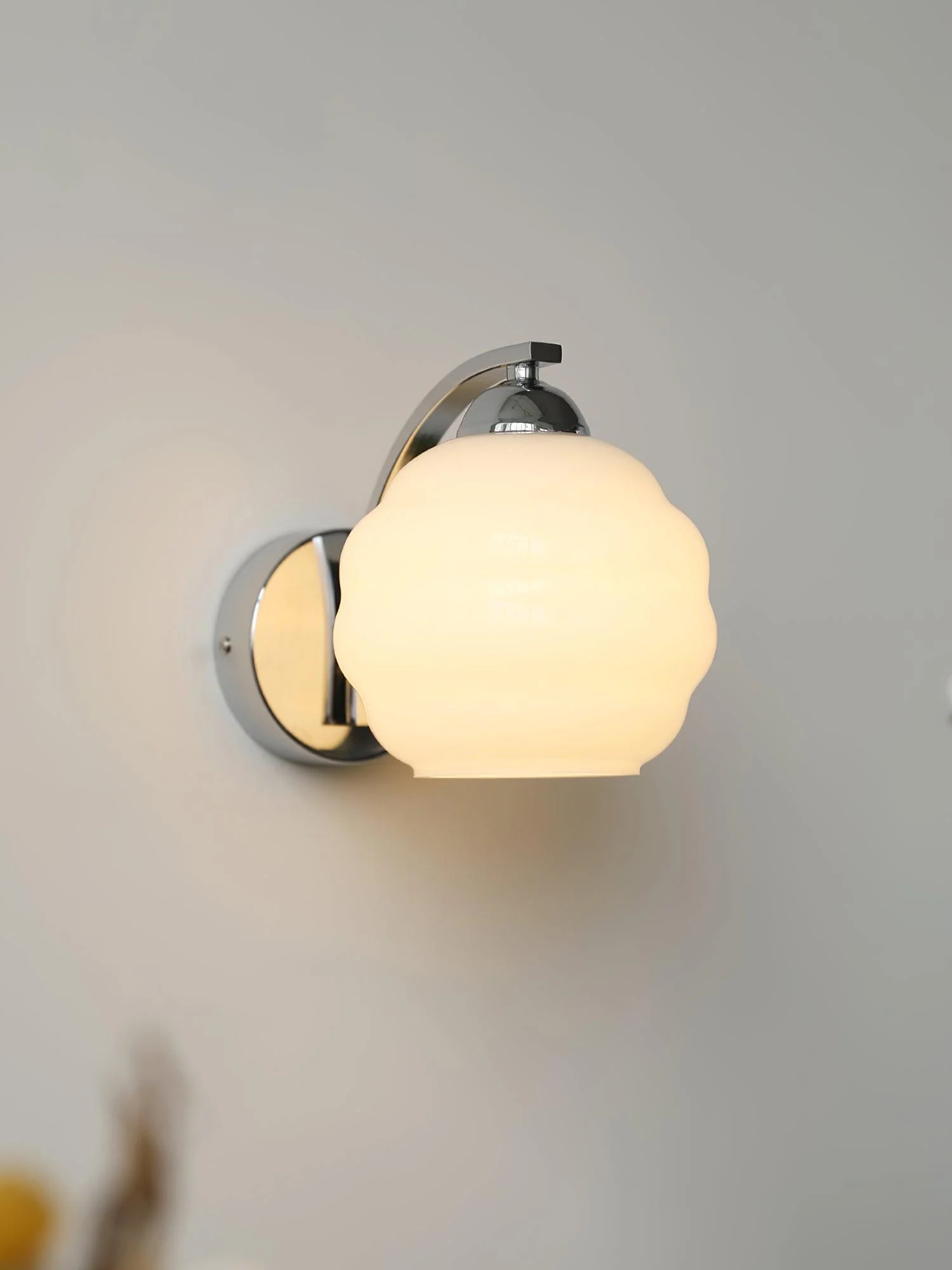 Настенный светильник Art Deco Vintage - ∅15см x 16см, золотой, бежевый