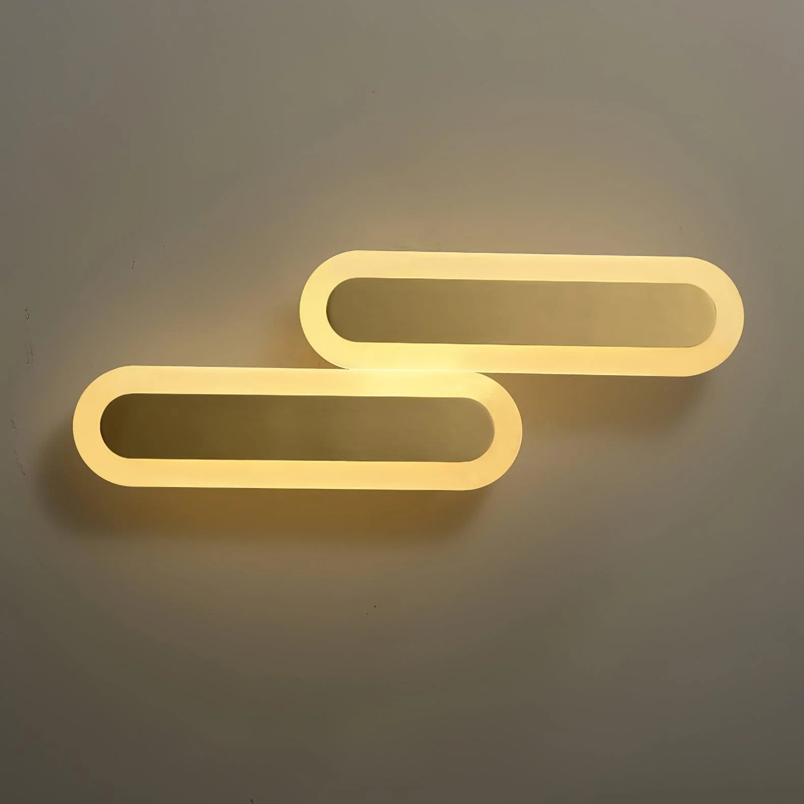 Daba Wall Lamp - W 6.3″ x H 17.7″ / W 16cm x H 45cm Set of 2 / Gold / Warm Light