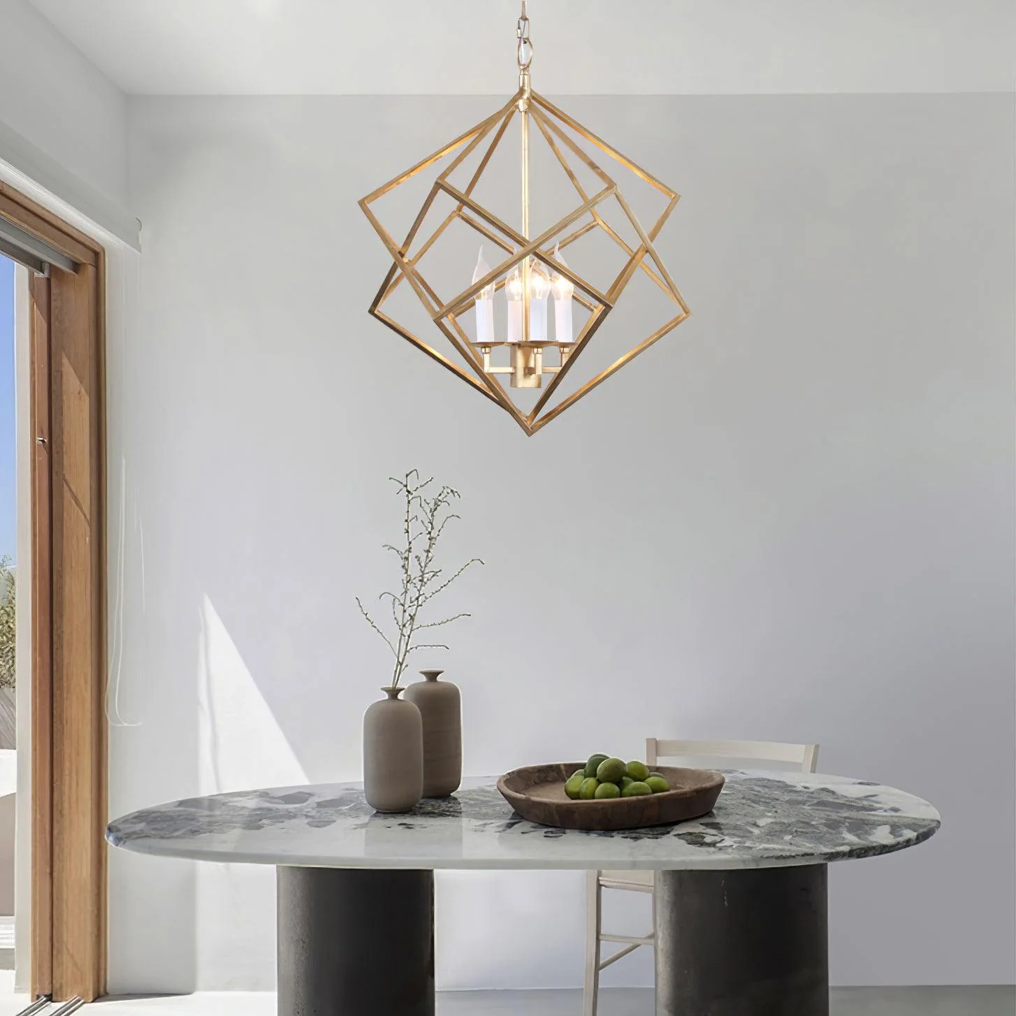 Подвесной светильник Voss Geometric - ∅54см х 64см, золотой