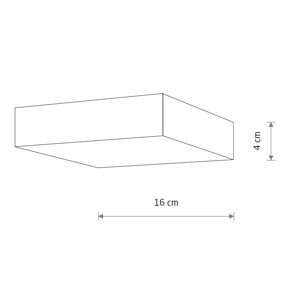 Потолочный cветильник Nowodvorski Square 4000K 25W 10430