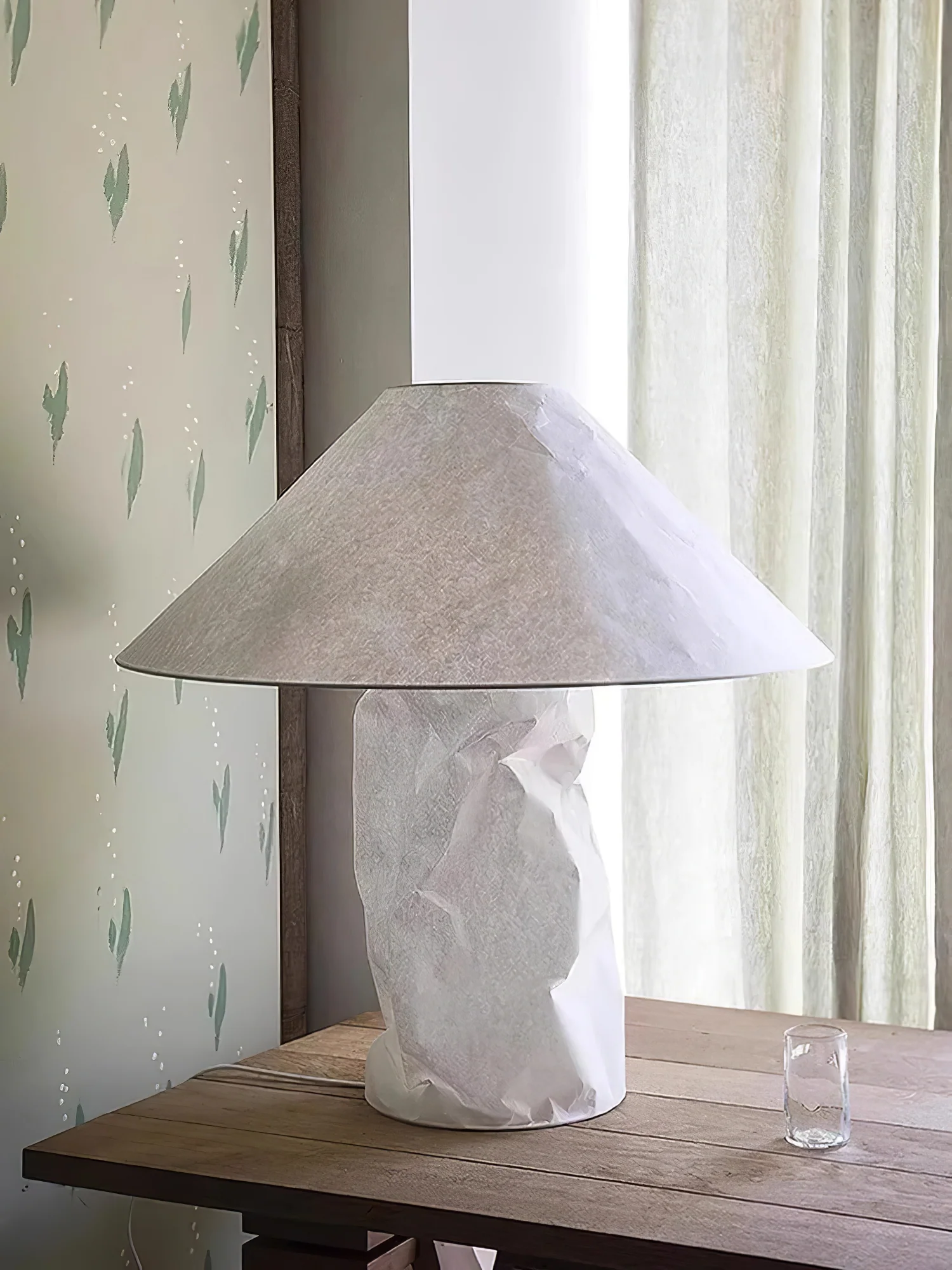 Настольный светильник Crinkle Paper - ∅50см x 50см, белый
