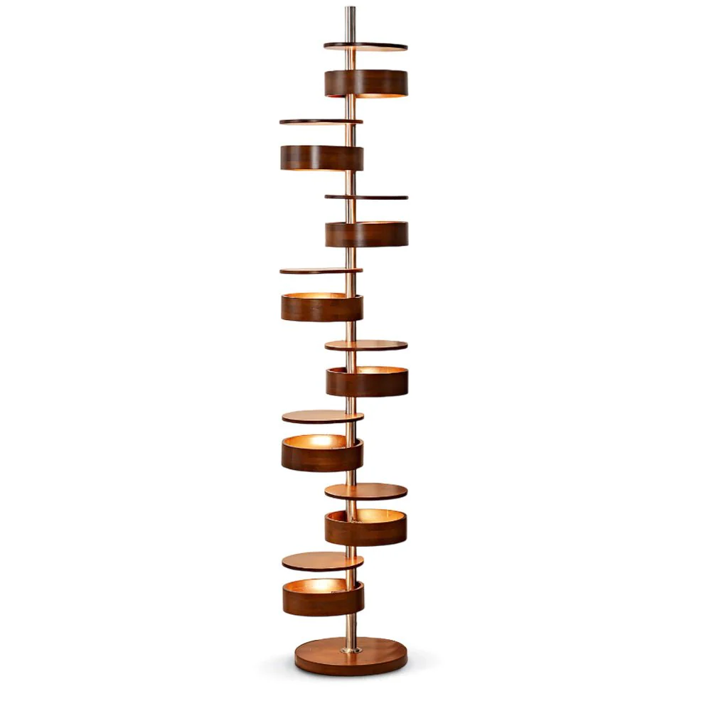 Торшер Luminis Wooden - ∅35см х 170см, орех