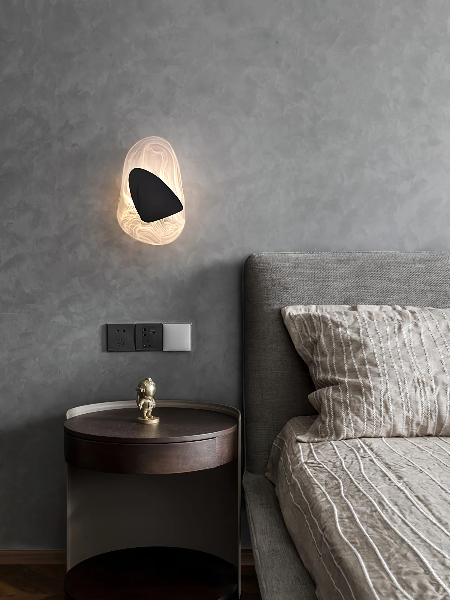 DC1725 Wall Lamp - ∅ 7.9″ x H 12.2″ / Dia 20cm x H 31cm Set of 2 / Copper / Cool Light