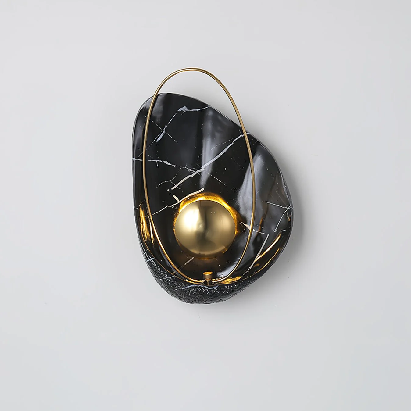 Настенный светильник Pearl - ∅27см x 40см, белый, теплый свет