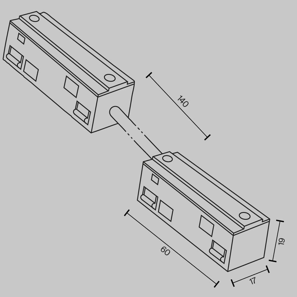 Коннектор питания угловой гибкий Maytoni Accessories for tracks Exility TRA034CPC-42W-15-1