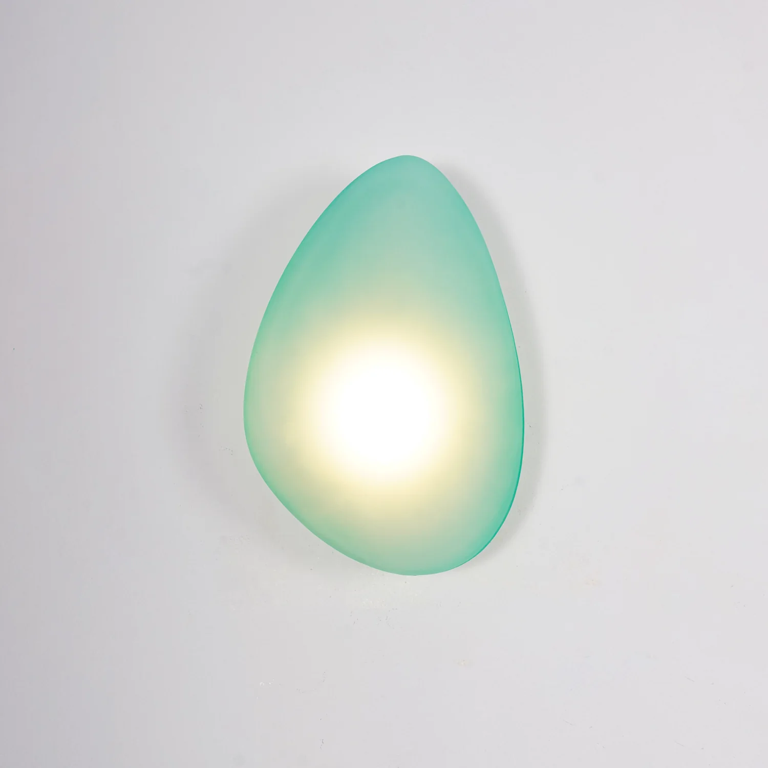 Настенный светильник Bubble Glass - модель C, ∅20см x 30см, зеленый, теплый свет, диммер