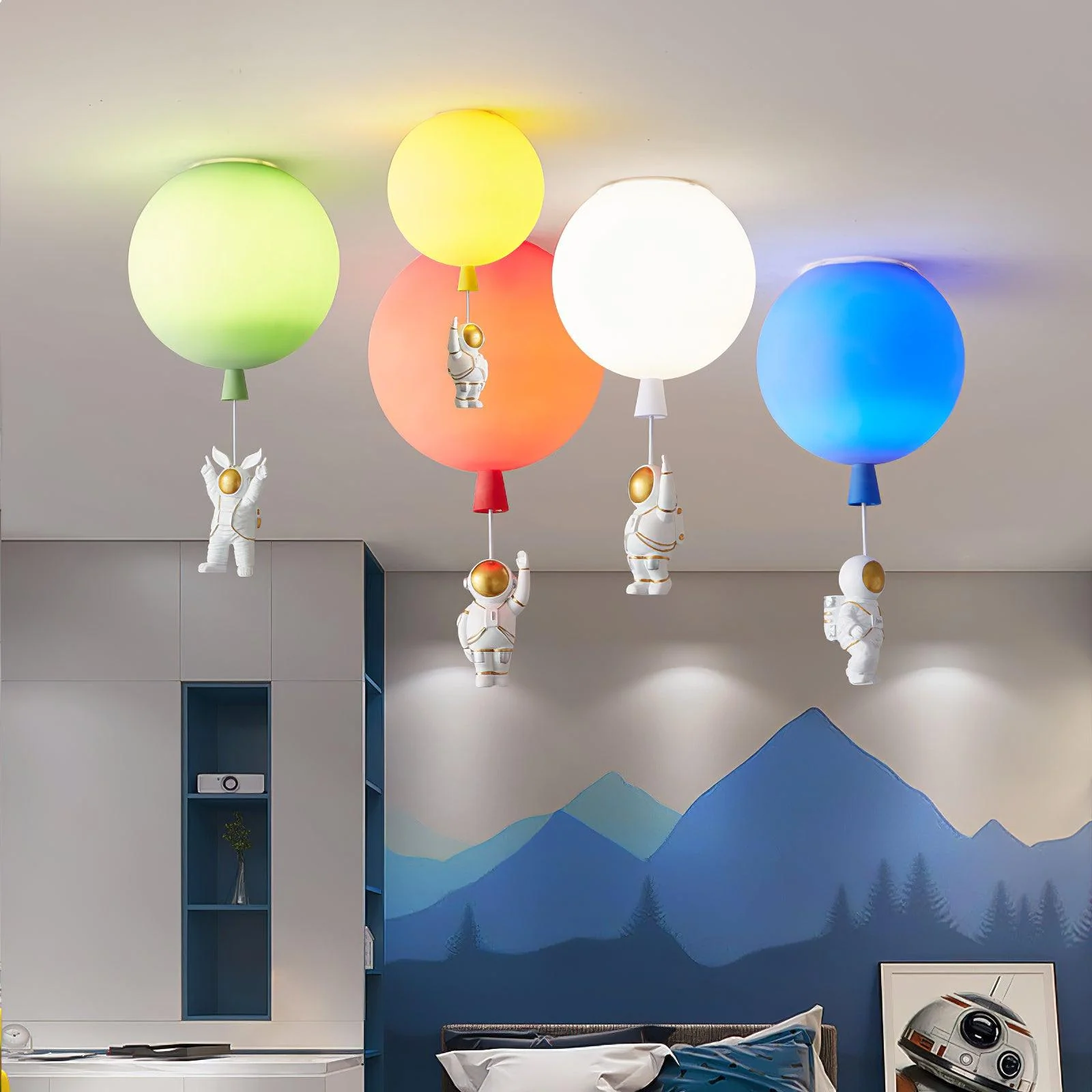 Потолочный светильник Frosted Balloon - ∅35см, оранжевый