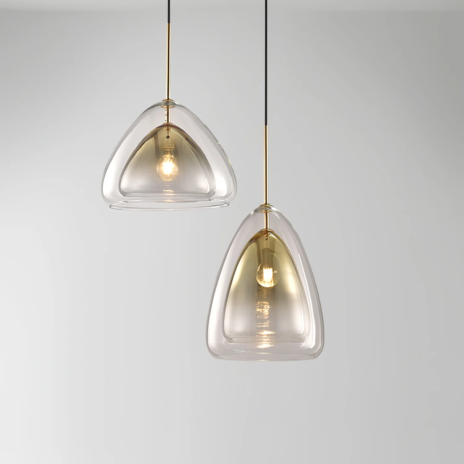 Подвесной светильник Futuristische Glass - ∅35см x 30см, стекло