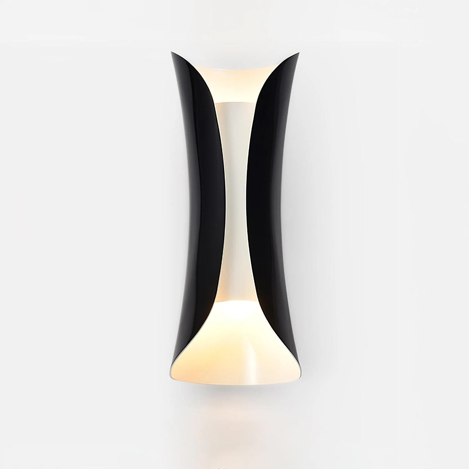 Small Waist Wall Lamp - W 5.3″ x H 13.4″ Set Of 2 / Gold & White