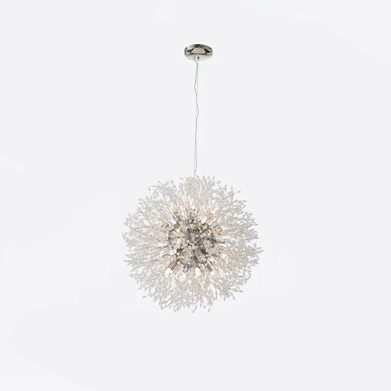 Люстра Crystal Dandelion - 12 плафонов ∅55см, хром