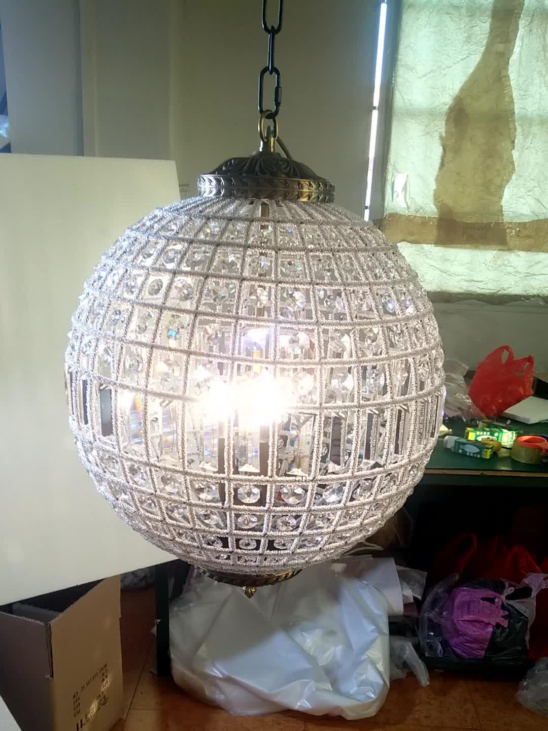 Люстра Traditional Gold Globe - ∅45см x 57см, золотой, прозрачный