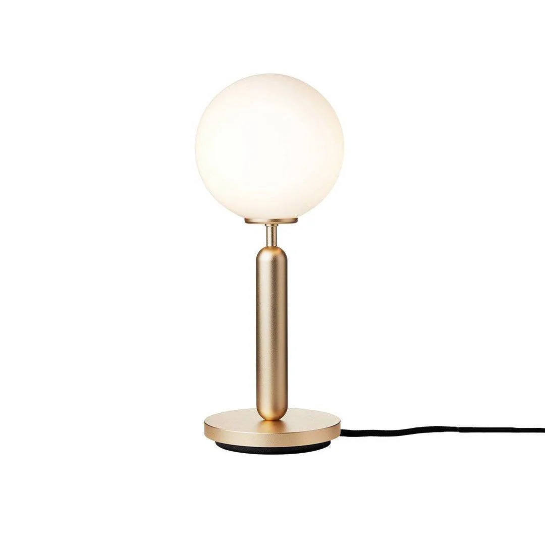 Miira Table Lamp - ∅ 5.5″ x H 13.6″ / Dia 14cm x H 34.5cm / Brass & Clear glass / AU plug