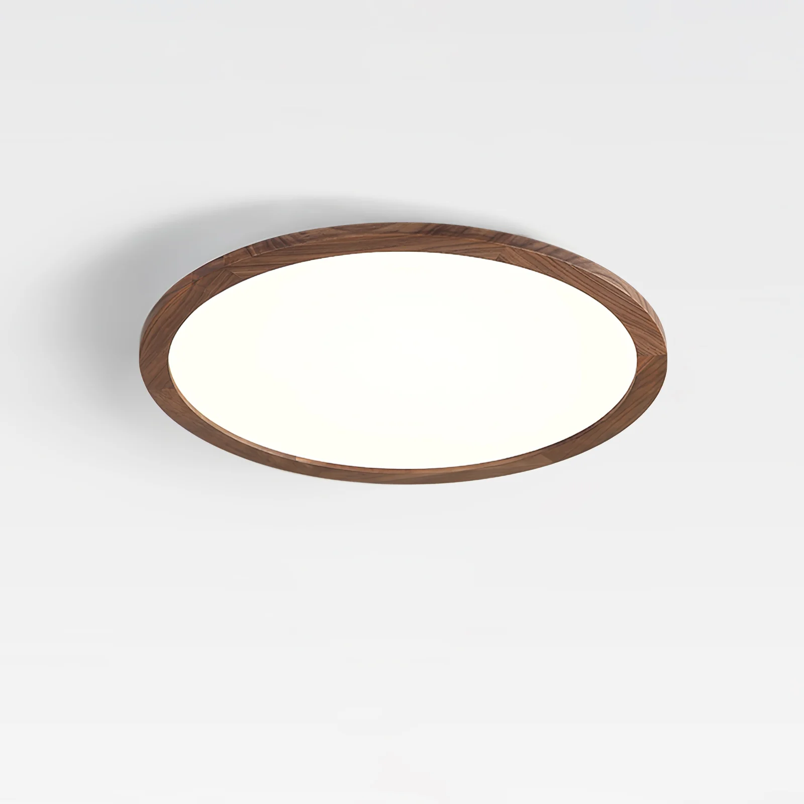 Потолочный светильник Ultrathin Round - ∅30см x 3см, орех, 3000-6500К