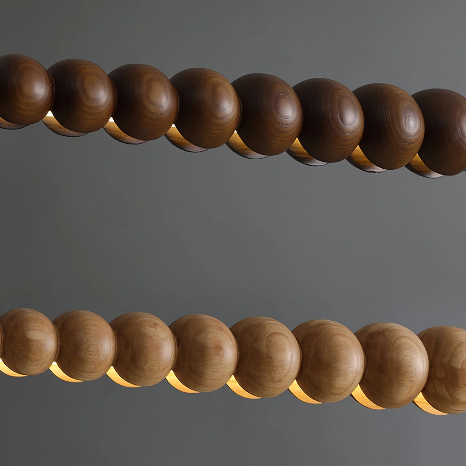 Подвесной светильник Woodline Orb - 140см x 8см, дерево, теплый свет
