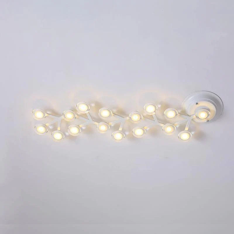Потолочный светильник LED Net - 37 источников света 145см x 73см, черный, холодный свет